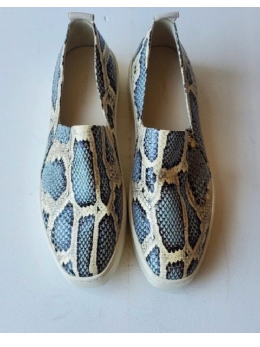 Vince Snake Print Slip-On Sneakers, size 7/37